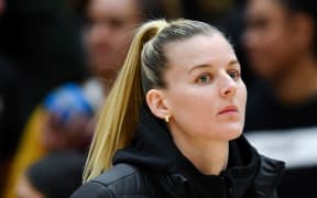 Injured Silver Ferns Katrina Rore.