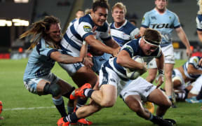 Auckland's Kurt Eklund scores against Northland 2015
