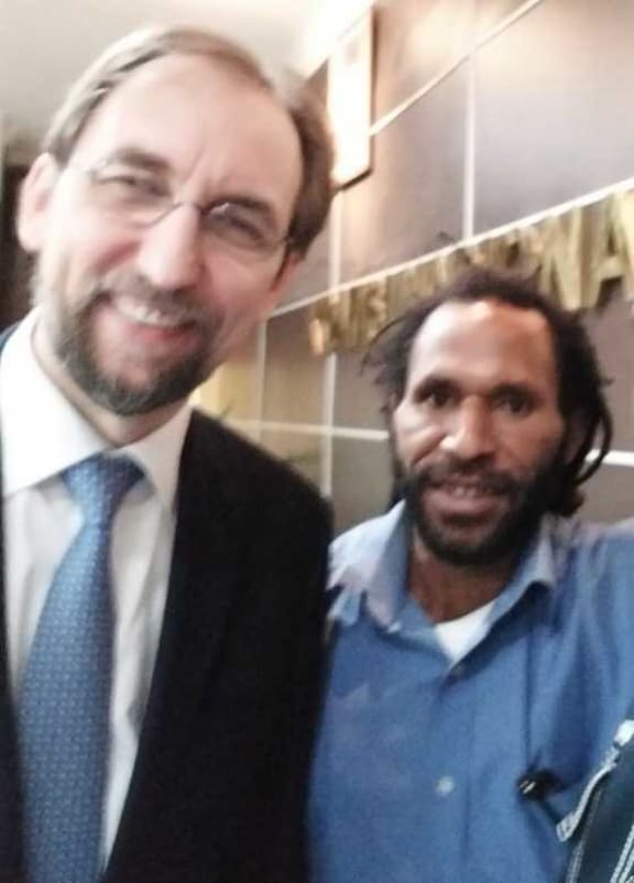 United Nations High Commissioner for Human Rights, Zeid Ra'ad Al Hussein and the West Papua National Committee's secretary-general, Ones Suhuniap met in Jakarta in February.