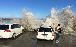 The city council was warning people to stay away from the area this afternoon.