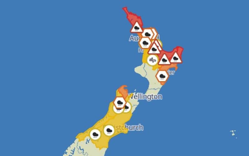 Latest MetService weather warnings and watches | RNZ