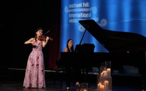 Audrey Park performs at the Michael Hill International Violin Competition.