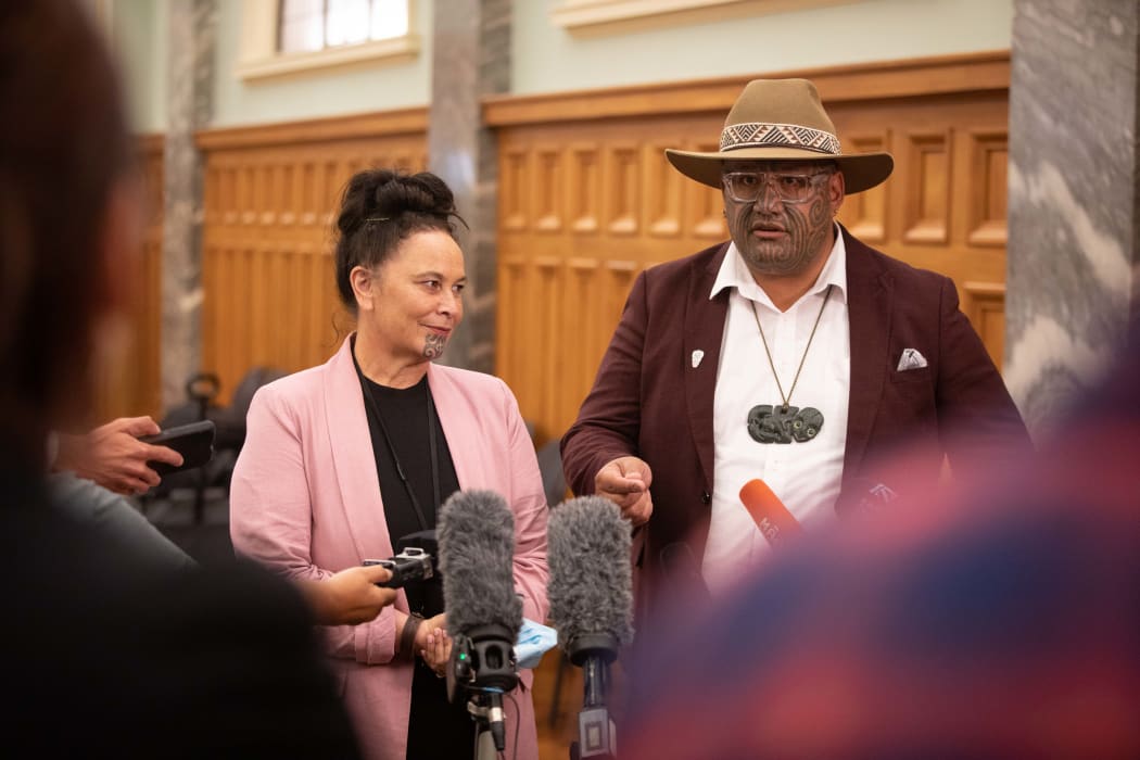 Debbie Ngarewa-Packer and Rawiri Waititi