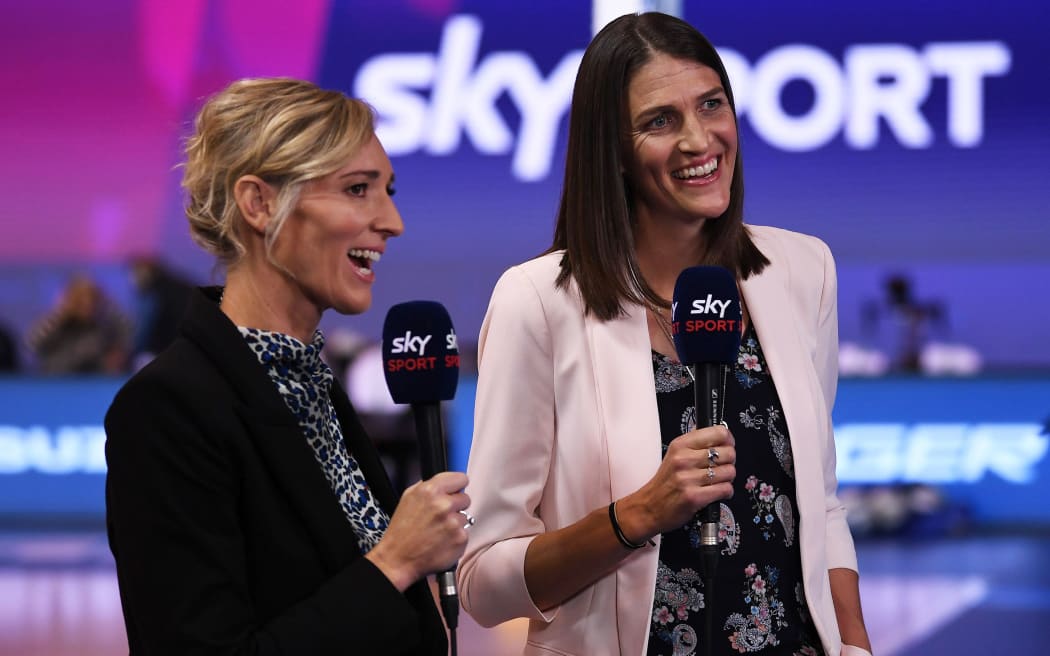 Sky TV's Anna Stanley and Anna Harrison.