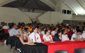 American Samoan students at Drug Control Commission event