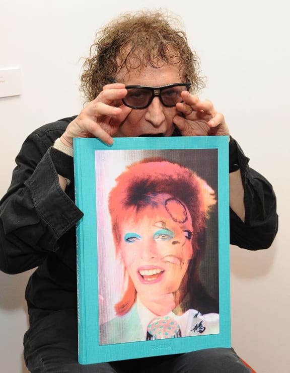 Photographer Mick Rock attends the TASCHEN Gallery opening reception for "Mick Rock: Shooting For Stardust - The Rise Of David Bowie & Co." at TASCHEN Gallery on September 9, 2015 in Los Angeles, California.