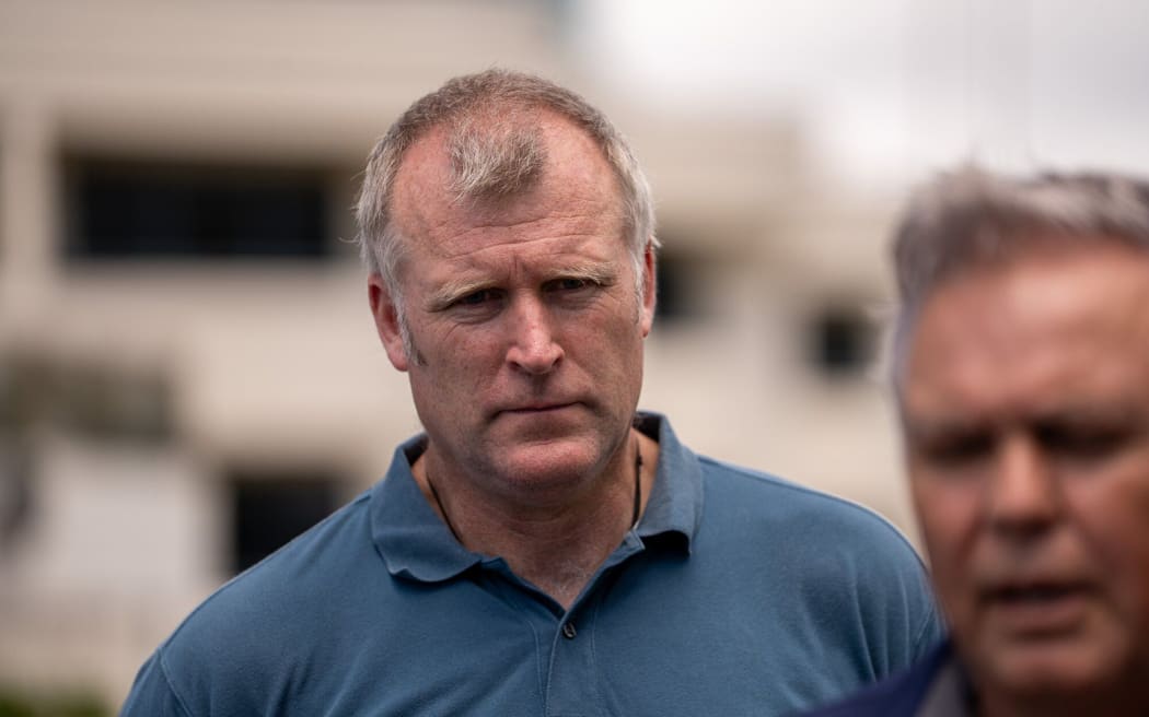 Tauranga Mayor Mahé Drysdale at a press conference regarding a slip at Mount Maunganui, 22 January, 2026.