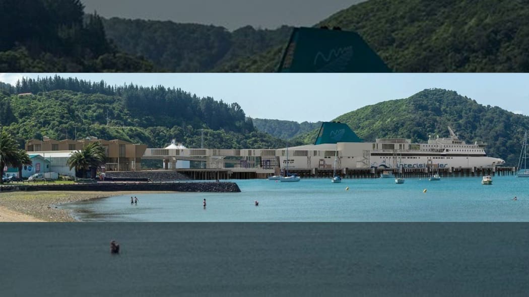 An artist's impression of what the larger ferry terminal could look like, in Picton.
