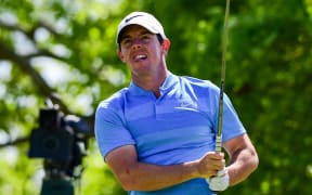 Rory McIlroy watches his tee shot on number 6 during the World Golf Championships - Dell Match Play Round 7 finals at the Austin Country Club Austin, Texas.