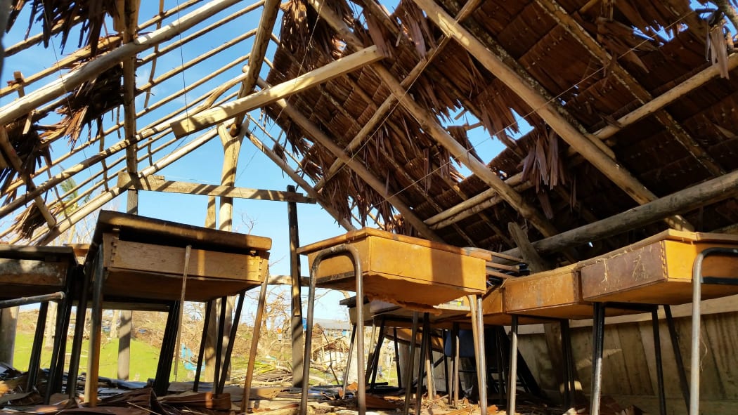 Empty desks - This school on South Epi in the Shepherd Islands will not hear children's voices anytime soon.