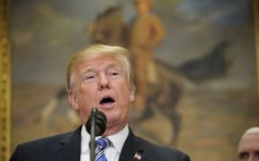 US President Donald Trump speaks before signing Section 232 Proclamations on Steel and Aluminum Imports in the Oval Office of the White House.