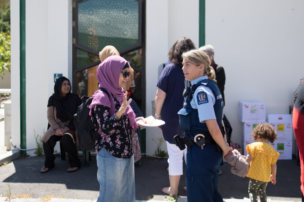 Hamimah with Constable Julie Crequer at the Sisters and Children event, says "I define, with the help of my Creator, how I will come out of this whole experience."