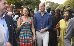 The Duke and Duchess of Cambridge arrived in the capital for a three-day stop on the island, part of a larger trip by the royals to the Caribbean in recognition of the 70th anniversary of the coronation of Queen Elizabeth II.