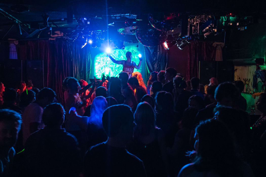 A performance at Wunderbar in Lyttleton