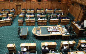 MPs are spaced further apart as Parliament sits under alert level 2