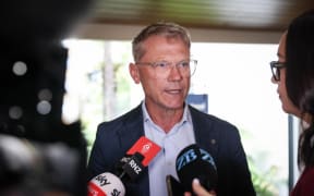 Paul Goldsmith at the National Party caucus retreat, 21 January 2026..