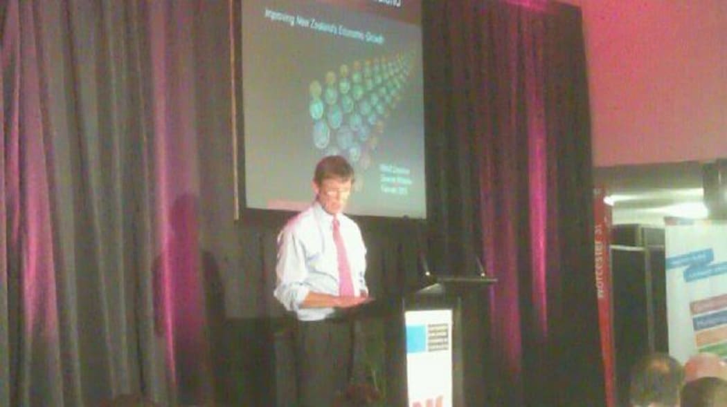 Graeme Wheeler speaking to the Canterbury Employers' Chamber of Commerce.