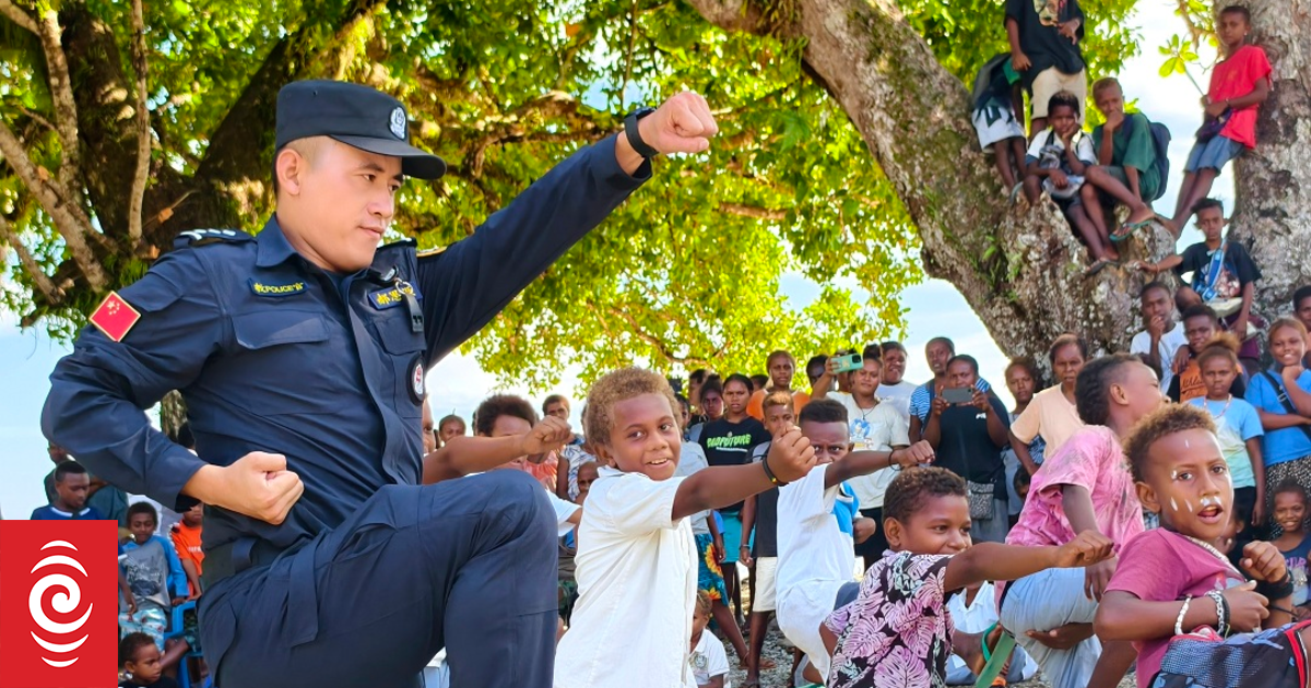 Chinese police conduct community policing outreach during visit to Malaita