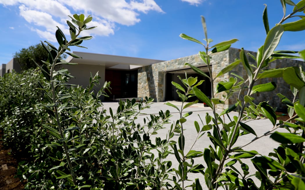 One of the houses nearing completion on Pararēkau Island