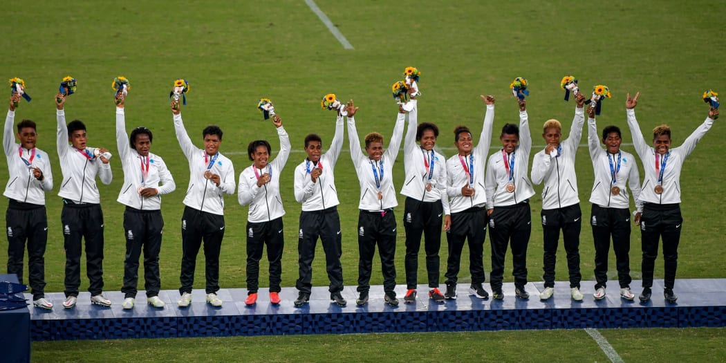 The Fiji women's rugby sevens team won the bronze medal at the Tokyo Olympics.