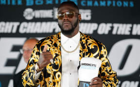 US heavyweight boxing champion Deontay Wilder.