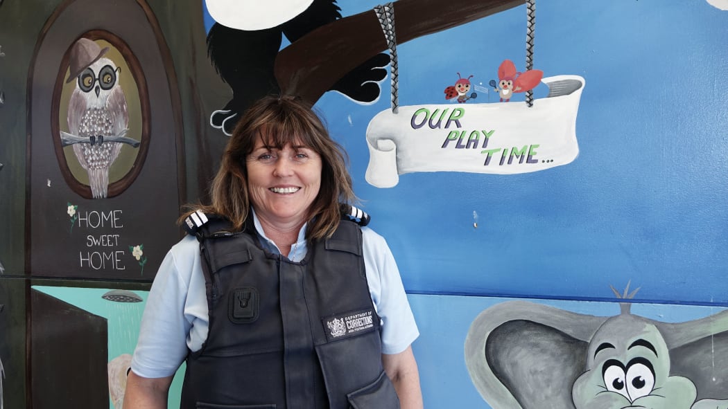 Corrections officer Lisa Rae says many of the men have to learn how to play with their children