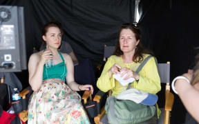 Finola Dwyer, right, with Saoirse Ronan.