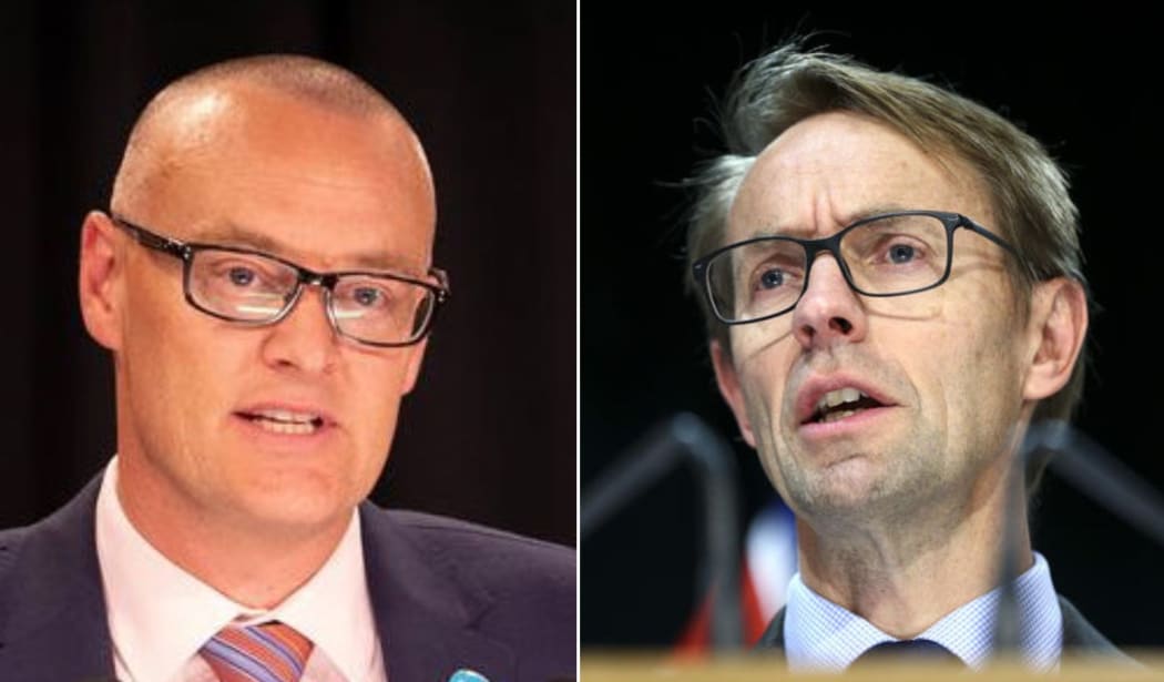 Composite image of David Clark and  Ashley Bloomfield