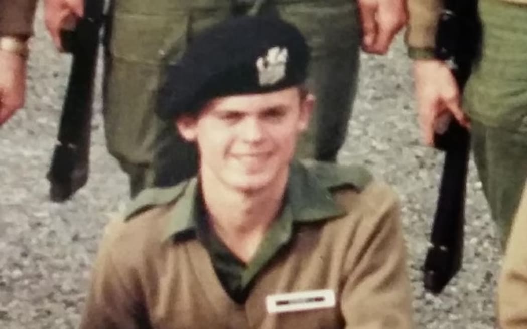 Peter Cowell appears to have served in the army reserves when he was younger.  (Supplied: LinkedIn)