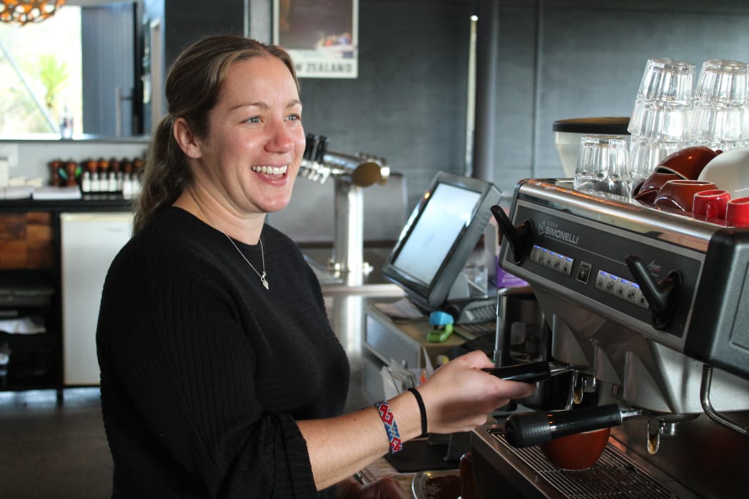 Abi Rawles, owner of the Huhu Café