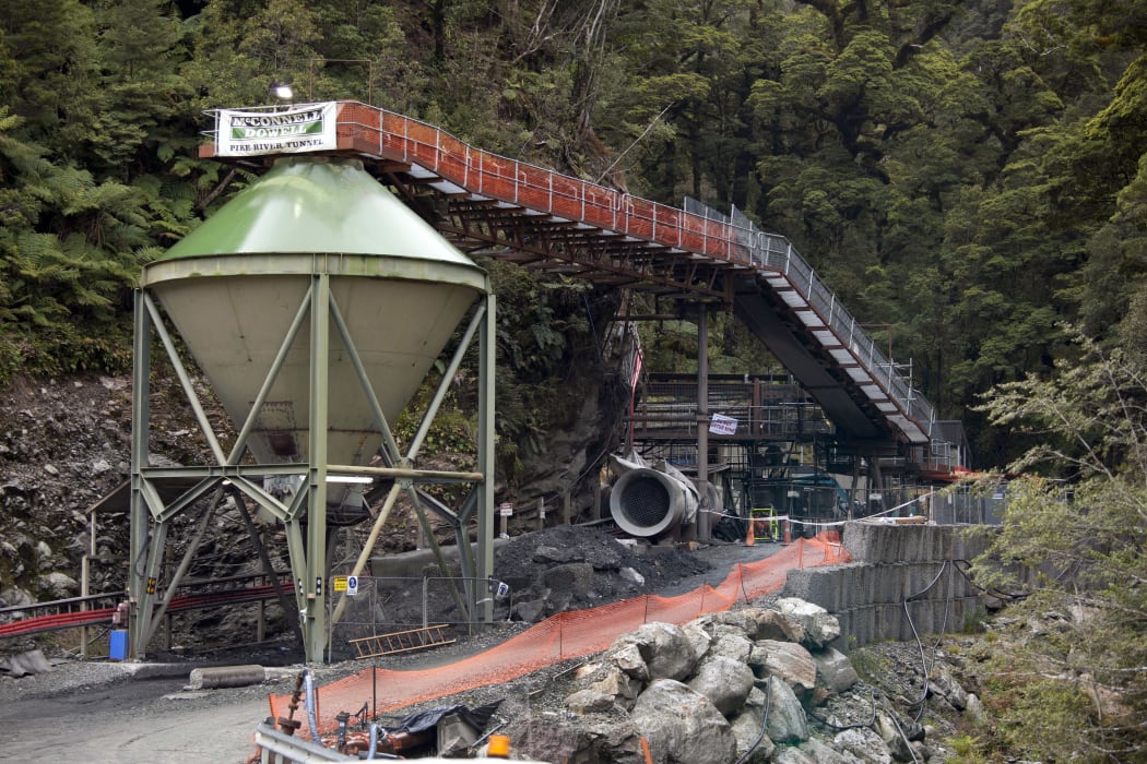 The entrance to the Pike River Mine (21 November 2010)