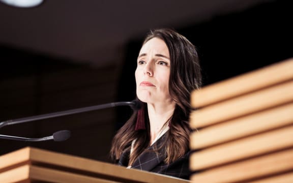 Prime Minister Jacinda Ardern at 21 June post-Cabinet conference.