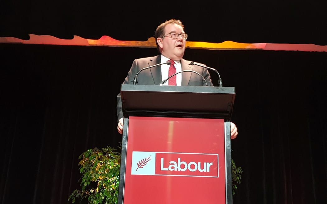 Grant Robertson at the Labour Party annual conference in Whanganui. (30/11/2019)