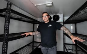 Dave Letele, owner of Buttabean Motivation Foodbank in Wiri