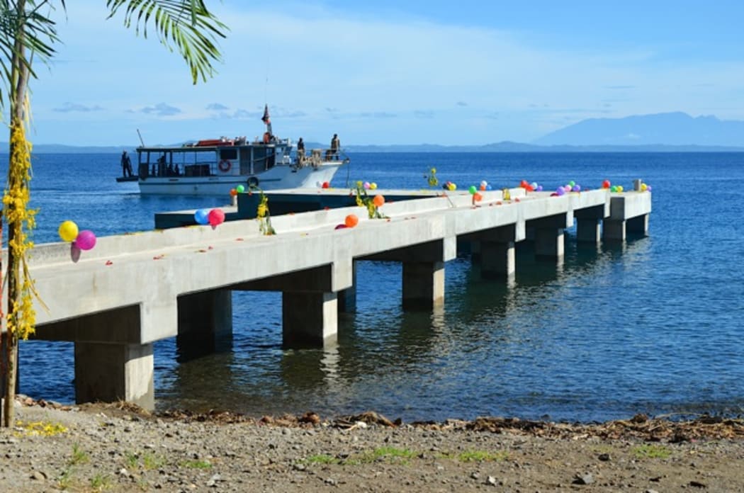 The newly-opened jetty at Raba Raba, Papua New Guinea