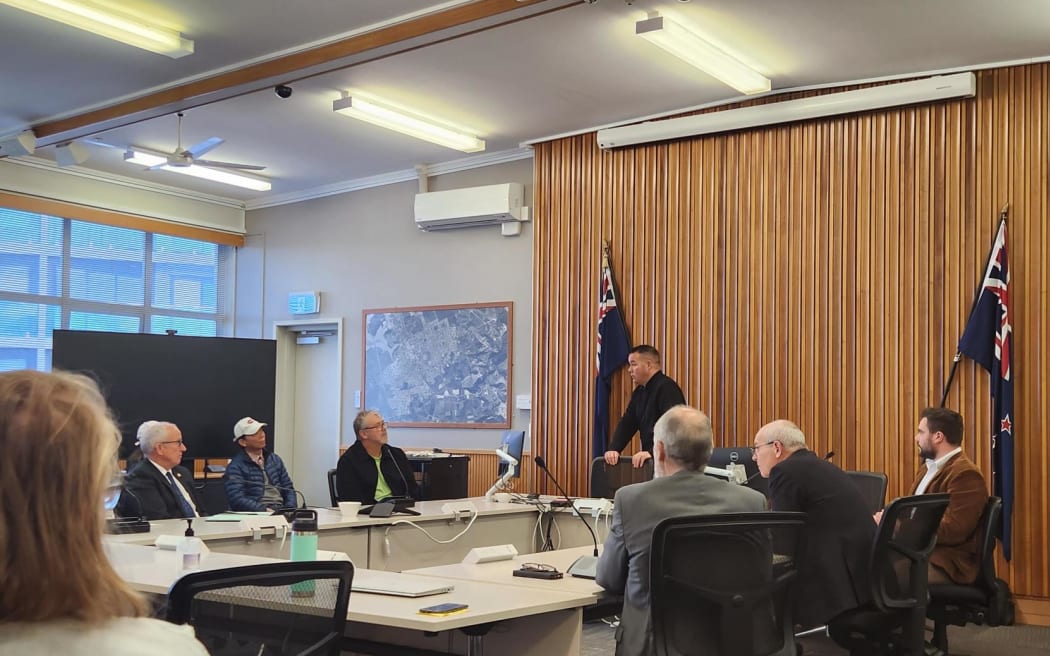 Cr Daniel Newman addressing the public on FDS - Future Development Strategy