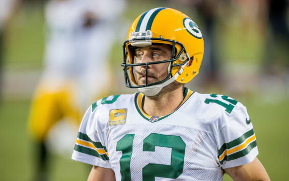 Green Bay Packers Quarterback Aaron Rodgers.