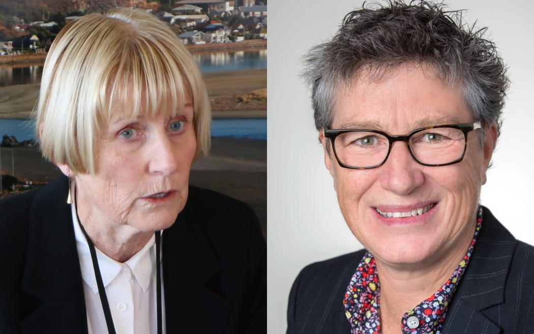 Christchurch City Council and Dunedin City Council chief executives Mary Richardson (L) and Sandy Graham (R).