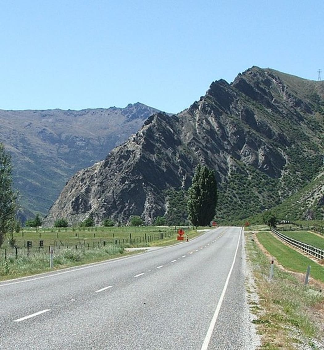 The foot of the Nevis Bluff in Central Otago.