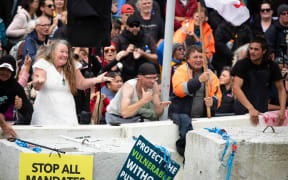 The protest on Parliament grounds is in its seventh day.