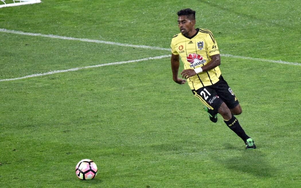 Roy Krishna in action for the Wellington Phoenix.