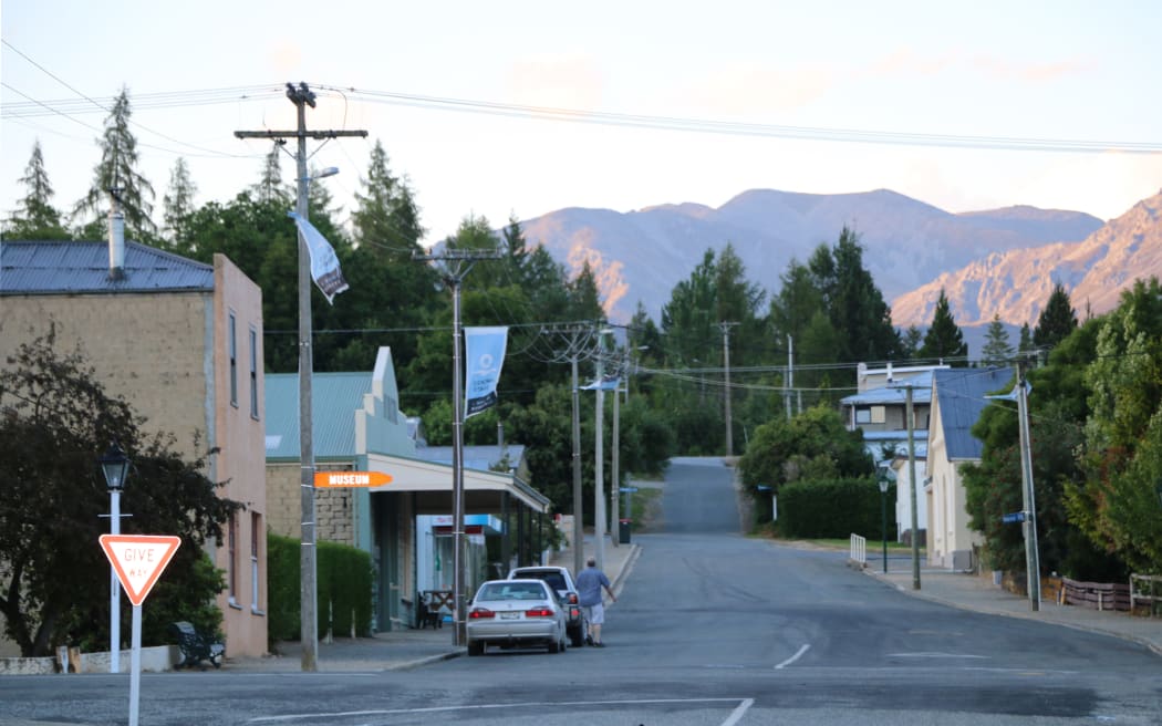 Main street of Naseby, Central Otago