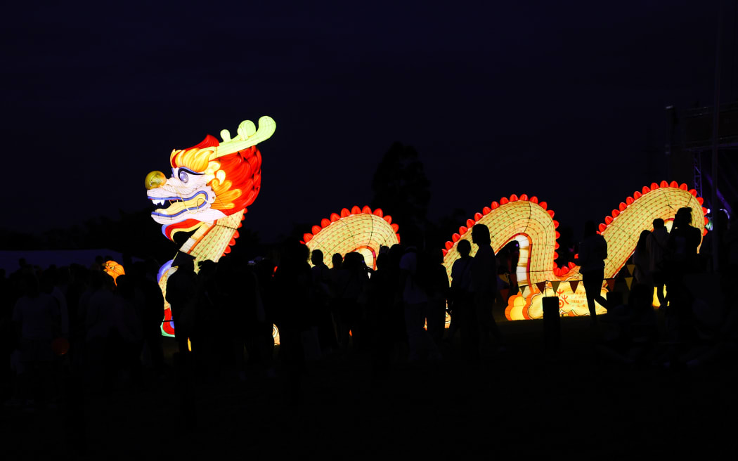 A 30m-long handmade silk lantern in the shape of a dragon was commissioned to celebrate the Year of the Dragon in 2024.