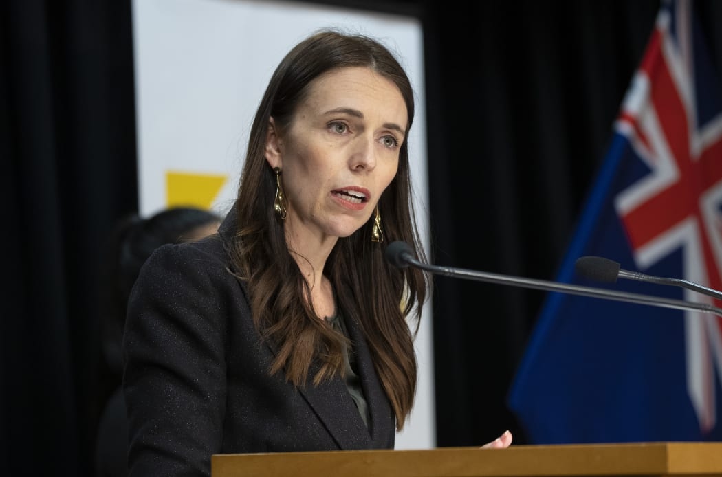 -POOL- Photo by Mark Mitchell: Prime Minister Jacinda Ardern during the post-Cabinet press conference with  director general of health Dr Ashley Bloomfield, the Beehive, Parliament, Wellington. 22 November, 2021. NZ Herald photograph by Mark Mitchell