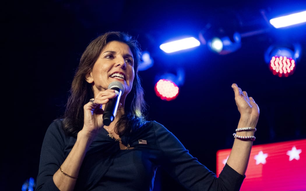 Republican presidential candidate, former UN Ambassador Nikki Haley speaks at a campaign rally on 4 March, 2024 in Fort Worth, Texas.