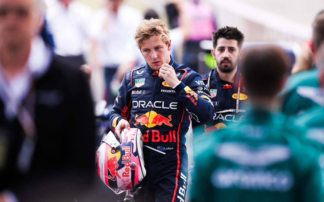 LAWSON Liam (nzl), Red Bull Racing RB21, portrait, during the Formula 1 Heineken Chinese Grand Prix 2025, 2nd round of the 2025 FIA Formula One World Championship from March 21 to 23, 2025 on the Shanghai International Circuit, in Shanghai, China.