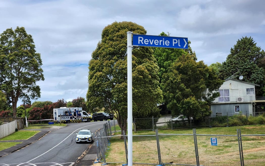 Police have cordoned off a large section of Beauchamp Drive in West Auckland's Massey on 18 December 2023 following the death of a man at Royal Reserve park overnight. Reverie Place has also been blocked off.