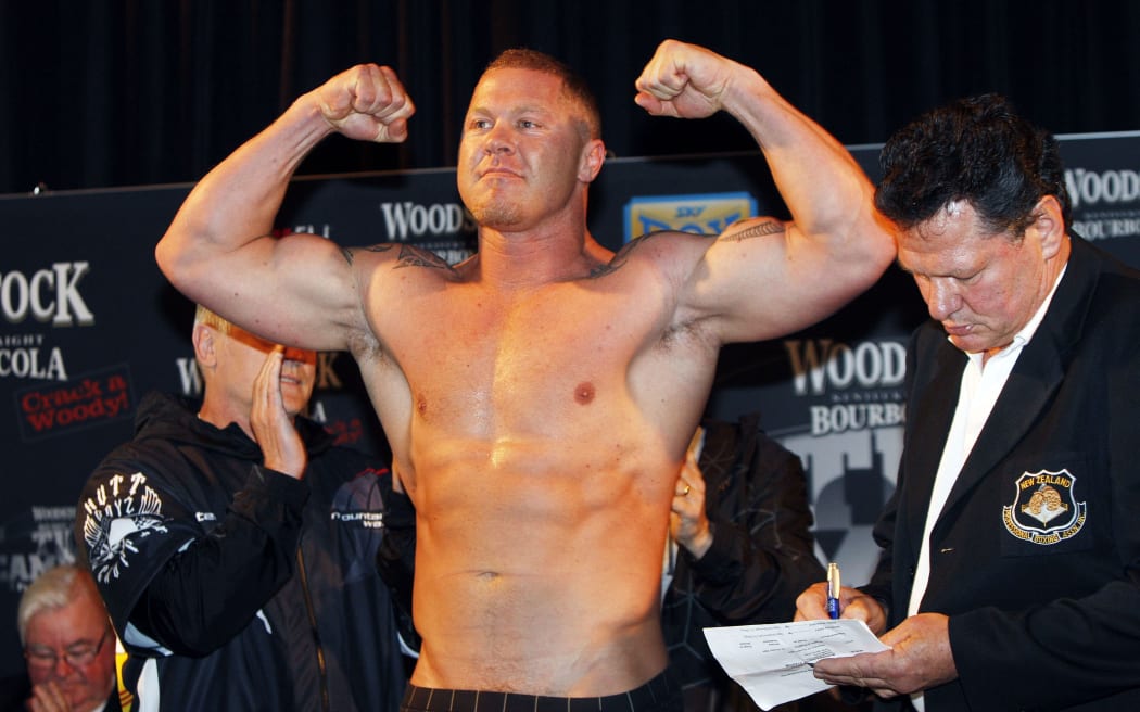 Shane Cameron before fighting David Tua in 2009.