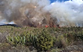 Fire at Tongariro crossing