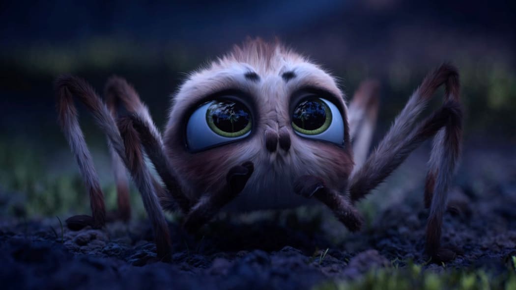 Movie still from the French animated short film Swing to the Moon